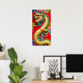 Chinesischer Drache Poster (Heimbüro)