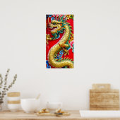 Chinesischer Drache Poster (Küche)