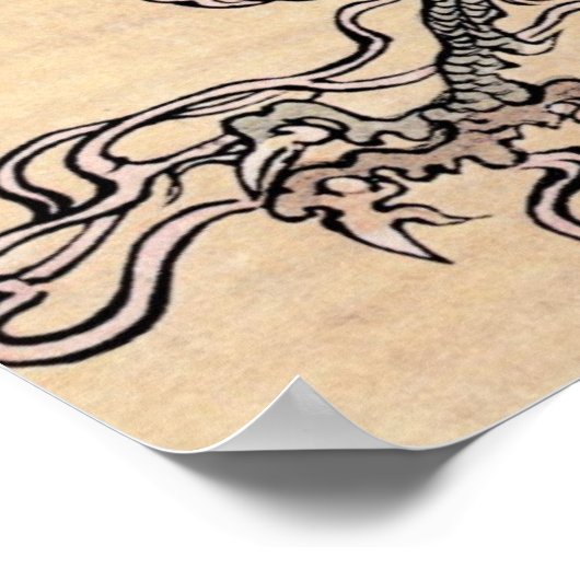 Chinesischer Drache Poster (Ecke)