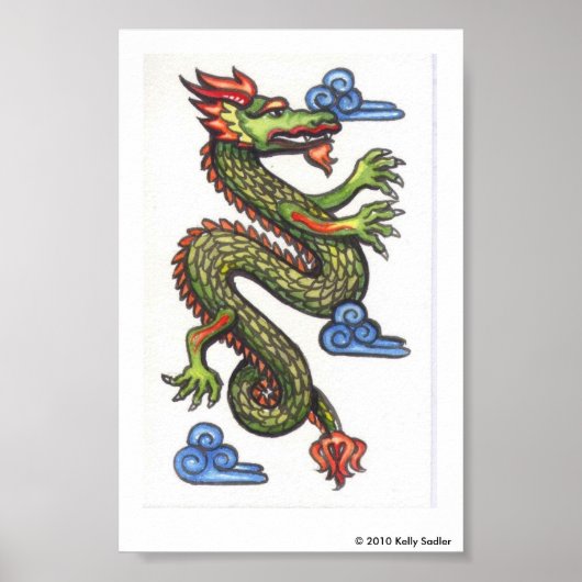Chinesischer Drache Poster (Vorne)