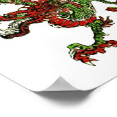 Chinesischer Drache Poster (Ecke)