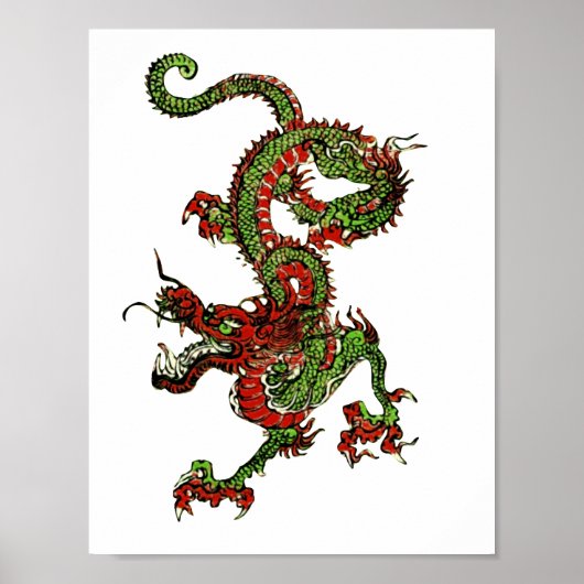 Chinesischer Drache Poster (Vorne)