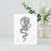 Chinesischer Drache Postkarte (Stehend Vorderseite)