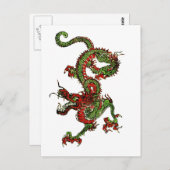 Chinesischer Drache Postkarte (Vorne/Hinten)