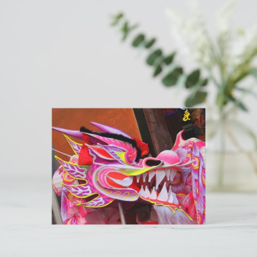 Chinesischer Drache Postkarte (Stehend Vorderseite)