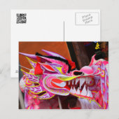 Chinesischer Drache Postkarte (Vorne/Hinten)