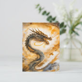 Chinesischer Drache Postkarte (Stehend Vorderseite)