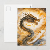 Chinesischer Drache Postkarte (Vorne/Hinten)
