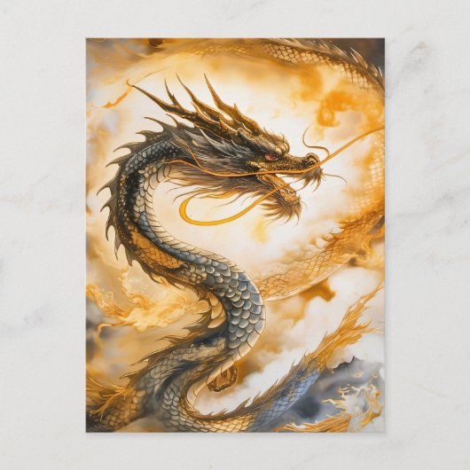 Chinesischer Drache Postkarte (Vorderseite)