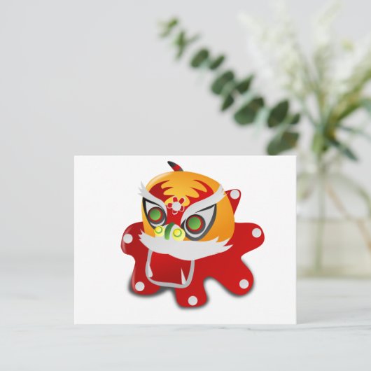 chinesischer Drache Postkarte (Stehend Vorderseite)