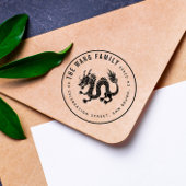 Chinesischer Drache | Rücksendeadresse von benutze Gummistempel