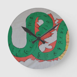 Chinesischer Drache Runde Wanduhr