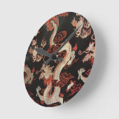 Chinesischer Drache Runde Wanduhr (Winkel)