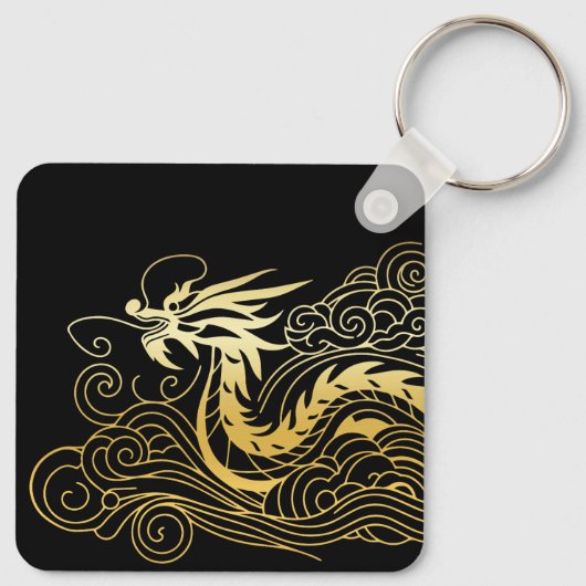 Chinesischer Drache Schlüsselanhänger (Rückseite)