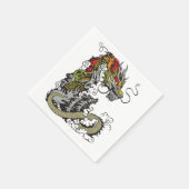 chinesischer Drache Serviette (Ecke)