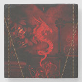 Chinesischer Drache Steinuntersetzer (Vorderseite)