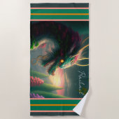 Chinesischer Drache Strandtuch (Vorderseite)