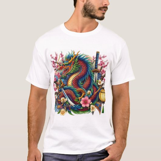 chinesischer Drache T-Shirt (Vorderseite)
