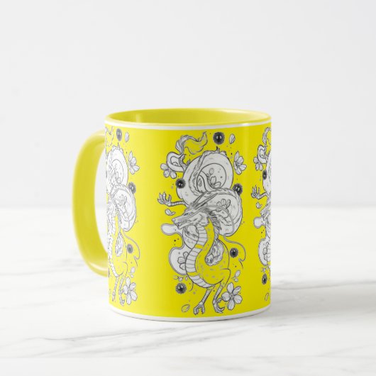 Chinesischer Drache Tasse (Vorderseite Links)