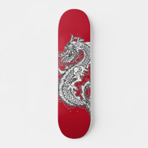 Chinesischer Drache Tattoo-Design Skateboard