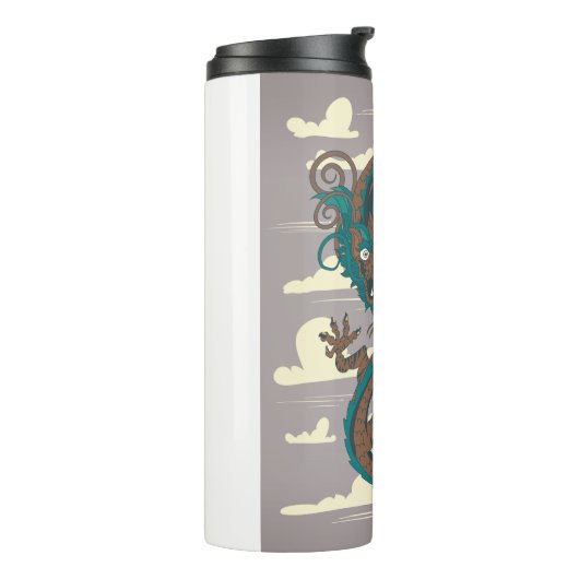 Chinesischer Drache Thermosbecher (Nach links gedreht)