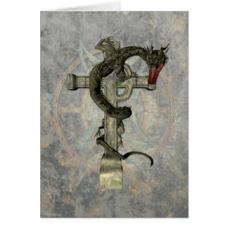 Chinesischer Drache u. keltisches Kreuz