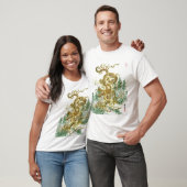 Chinesischer Drache über japanischem Wald T-Shirt (Unisex)