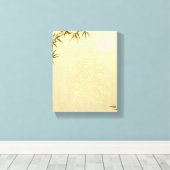 Chinesischer Drache und Bamboo Leinwanddruck (Insitu (Holzboden))