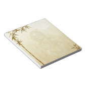 Chinesischer Drache und Bamboo Notizblock (angewinkelt)