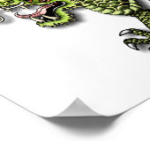 Chinesischer Drache und Perle Poster (Ecke)