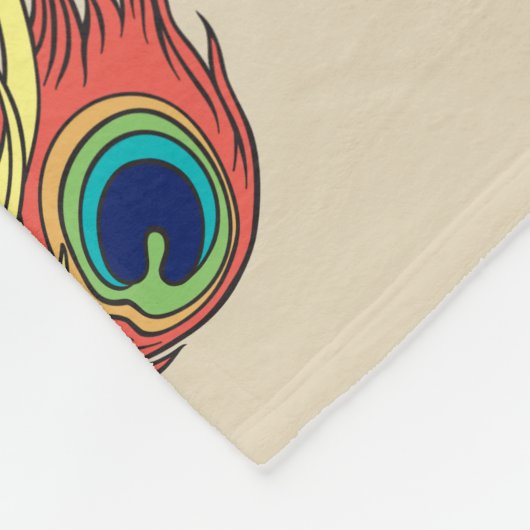 Chinesischer Drache und Phoenix Fleecedecke (Ecke)