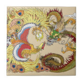 Chinesischer Drache und Phoenix Fliese (Vorderseite)