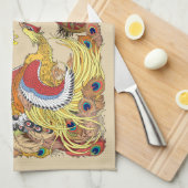 Chinesischer Drache und Phoenix Geschirrtuch (Viertel Falte)