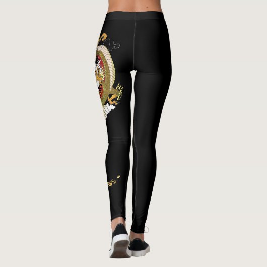 Chinesischer Drache und Phoenix Leggings (Rückseite)