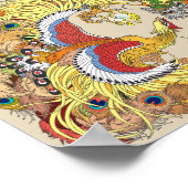 chinesischer Drache und Phoenix Poster (Ecke)