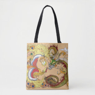 Chinesischer Drache und Phoenix Tasche