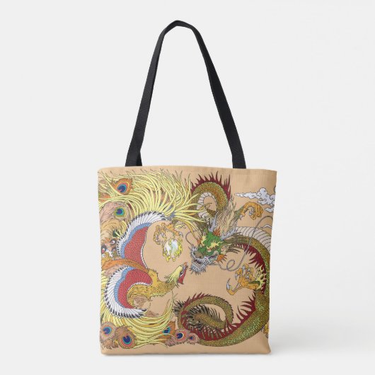 Chinesischer Drache und Phoenix Tasche (Rückseite)