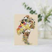 Chinesischer Drache und Phönix Postkarte (Stehend Vorderseite)