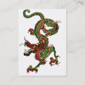 Chinesischer Drache Visitenkarte (Rückseite)