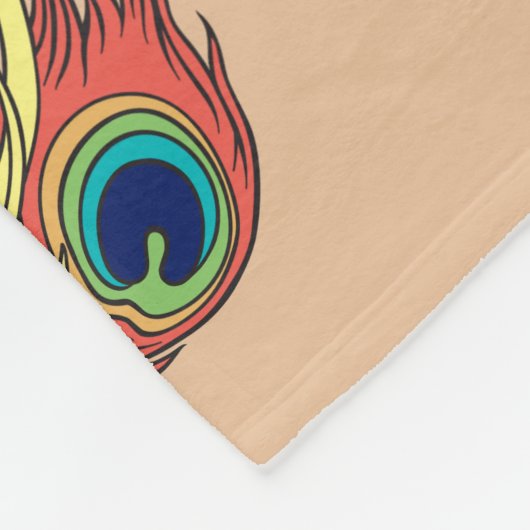 Chinesischer Drachen- und Phönix-Fleecedecke Fleecedecke (Ecke)