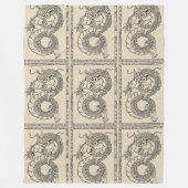 Chinesischer Drachenblanket (transparent) Fleecedecke (Vorderseite)