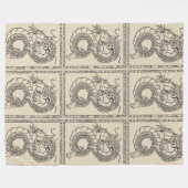 Chinesischer Drachenblanket (transparent) Fleecedecke (Vorderseite (Horizontal))