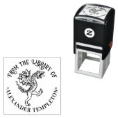 Chinesischer Drachenloong #5 Round Library Book Na Permastempel (Beispiel)