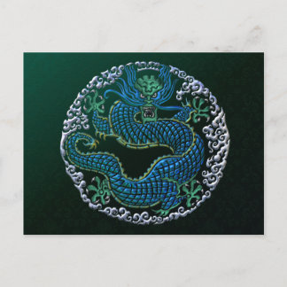 Chinesischer Drachenschmuck Postkarte