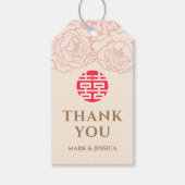 Chinesischer eleganter Doppel-Glücksfestival Geschenkanhänger (Vorderseite)