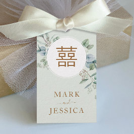 Chinesischer Eukalyptus Doppelglücklich/Song Hy Geschenkanhänger