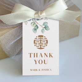 Chinesischer Eukalyptus Doppelglücklich/Song Hy Geschenkanhänger