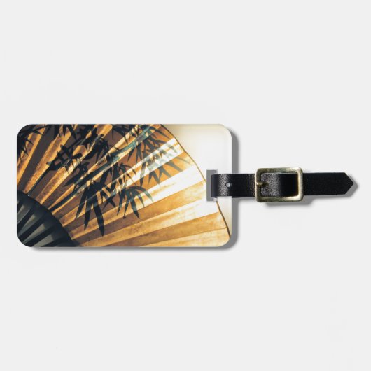 Chinesischer Fan Gepäckanhänger (Vorderseite horizontal)