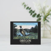 Chinesischer Fasant, Oregons Game Bird Postkarte (Stehend Vorderseite)