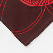 Chinesischer Feuer-Drache Fleecedecke (Ecke)